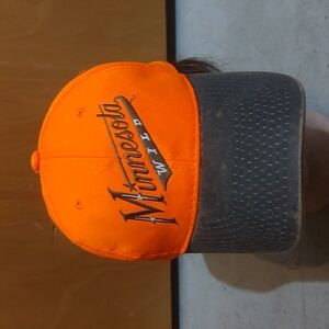 Minnesota Wild Hat Orange Remington Pheasants Forever Hunting Strap-on Cap Hat